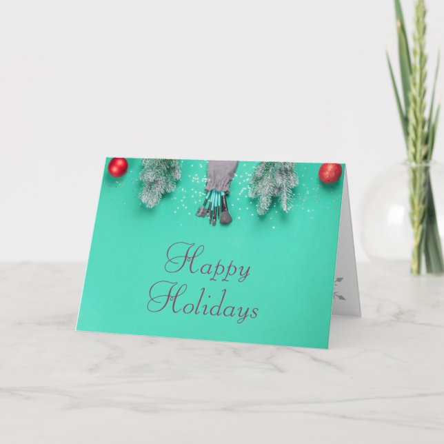 Salon or spa Christmas/Holiday  Holiday Card (Front)