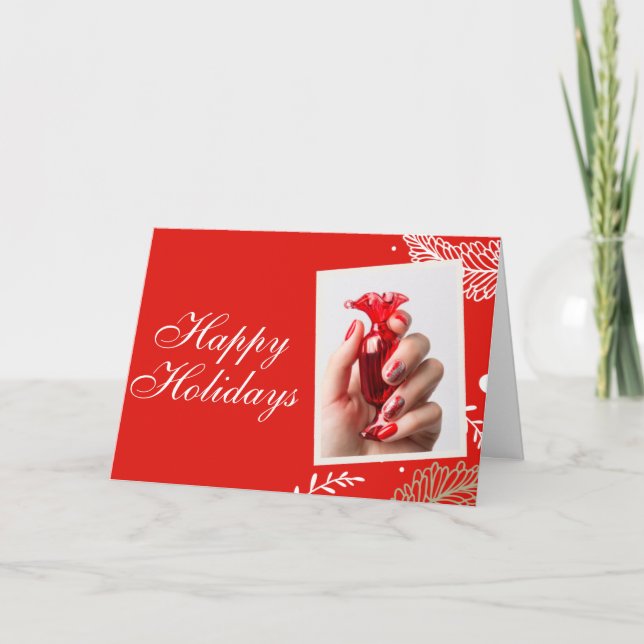 Salon or spa Christmas/Holiday  Holiday Card (Front)