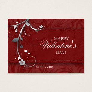 Salon Poison Card Spa Flower Floral Red Hearts