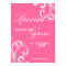 Salon Poster Spa Pink & White Swirls 2