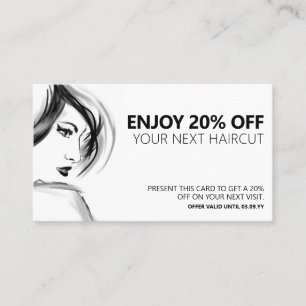 Salon professionnel des cheveux - Carte de réducti