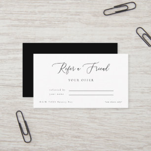 Salon Refer a Friend Discount II Business Card