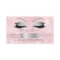 Salon Referral Card Glitter Silver Pink Lashes