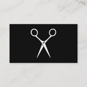 Salon Shears Gold Business Card
