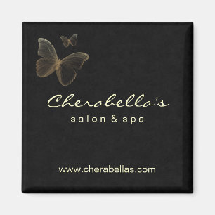 Salon Spa Butterfly Magnet Beige Black