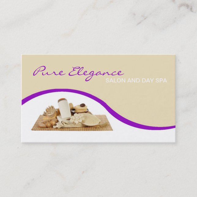 Salon Spa de jour Massage Thérapiste Carte de visi (Devant)