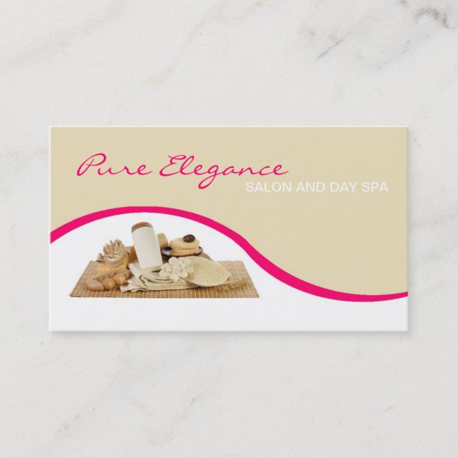 Salon Spa de jour Massage Thérapiste Carte de visi (Devant)