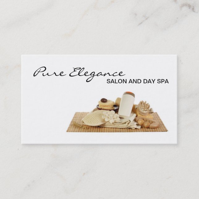 Salon Spa de jour Massage Thérapiste Carte de visi (Devant)