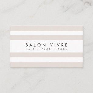 Salon Spa moderne minimaliste rayures Carte de vis