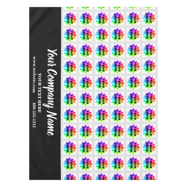 Salon sur mesure Nappe Logo sur mesure Entreprise (Devant)