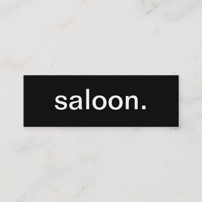 Saloon Business Card (Front)