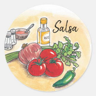 Salsa Ball Canning Label