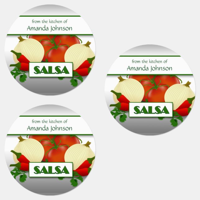 Salsa Canning Custom Food Label (Group)