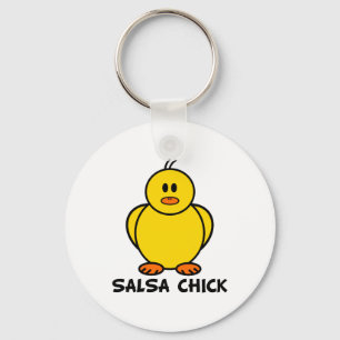 Salsa Chick Keychain