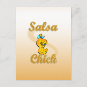 Salsa Chick Postcard