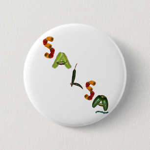 Salsa Chili Peppers 2 Inch Round Button