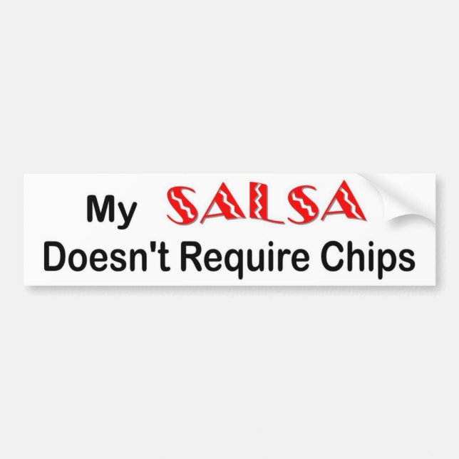 "Salsa chips" bumper sticker (Front)