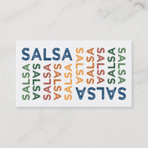 Salsa Cute Colourful Business Card