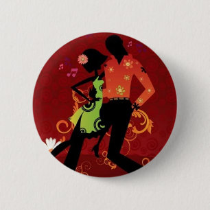 Salsa dance 2 inch round button