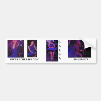 SALSA DANCE IMAGES BUMPER STICKER