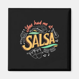 Salsa Dance Love Salsa Dance Dancer Gifts Dancing  Magnet
