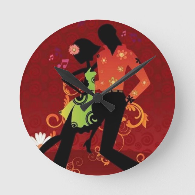 Salsa dance round clock (Front)