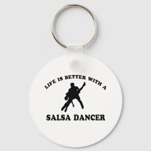 Salsa Dancer Designs Keychain