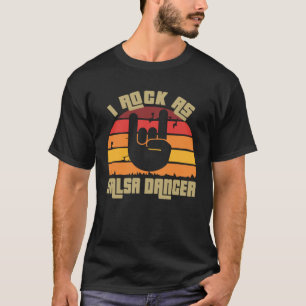 Salsa Dancer Sun Vintage Style Colorful T-Shirt