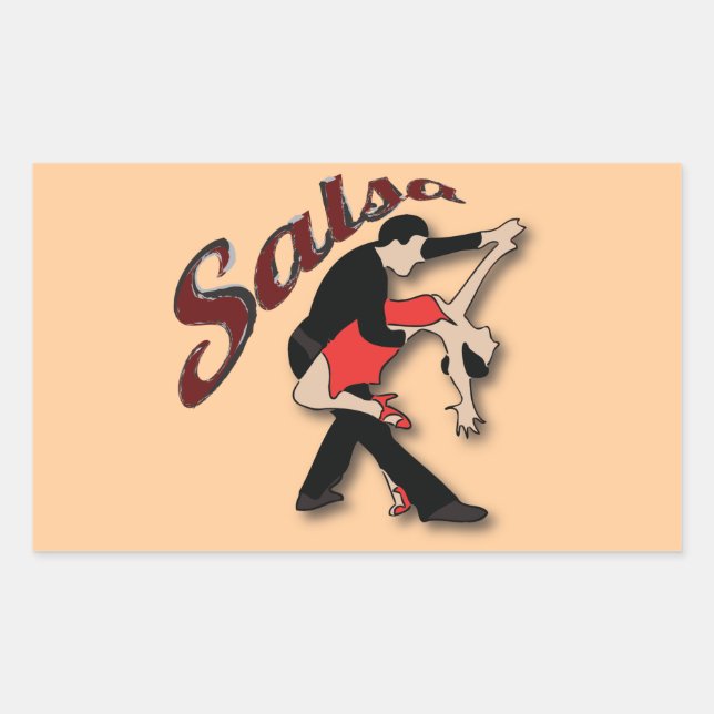 Salsa Dancers Sticker (Front)