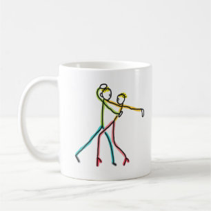 Salsa Dancing Figures Coffee Mug