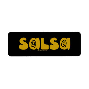 Salsa Dancing Gold Swirls Customizable
