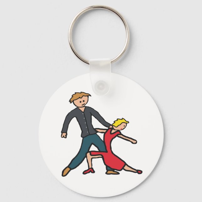 Salsa Dancing Keychain (Front)