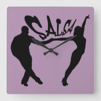 SALSA DANCING SALSERO AND SALSERA clock