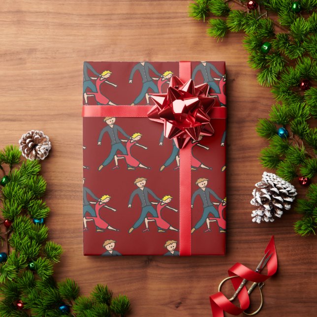 Salsa Dancing Wrapping Paper (Holiday Gift)