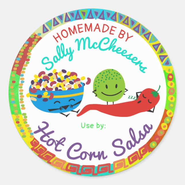 Salsa de piment de la cuisine de sticker (Devant)