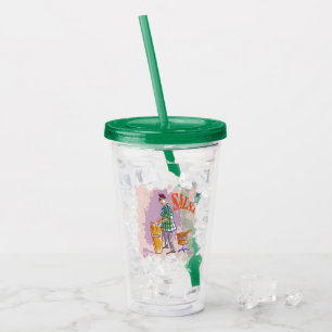 Salsa Drummer acrylic tumbler