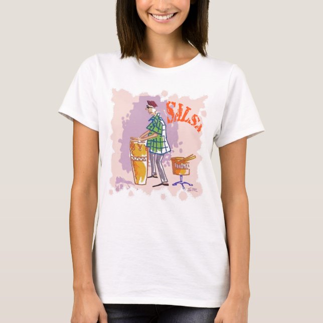 Salsa Drummer women T-shirt (Front)