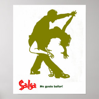 Salsa Gold Print! Poster