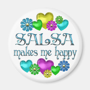 Salsa Happiness Magnet