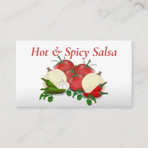 Salsa Hot Peppers Business Card