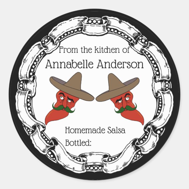 Salsa Label Personalize (Front)