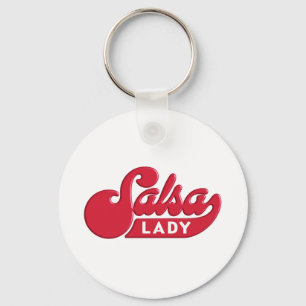 Salsa-Lady Keychain