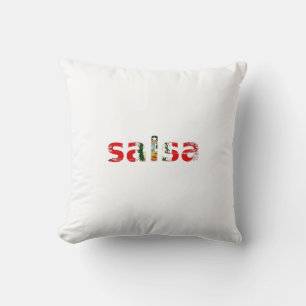 salsa Peru Throw Pillow