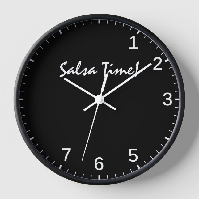 Salsa Time Clock - Funny Latin Dance Step Timing (Front)
