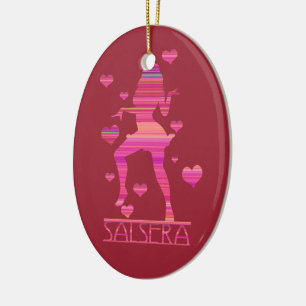 SALSERA - HOT DANCING GIRL CERAMIC ORNAMENT