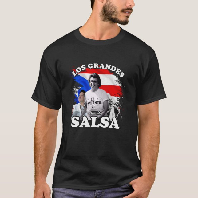 Salseros Puerto Rico Los Grandes de la Salsa T-Shirt (Front)