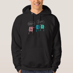 Salt and Copper Police Chemistry pun funny  nerd g Hoodie