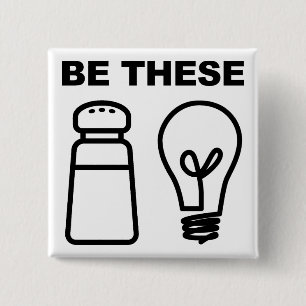 Salt and Light Christian Button Badge Pin