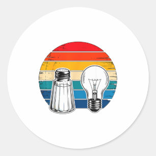Salt And Light Retro Christian  Classic Round Sticker