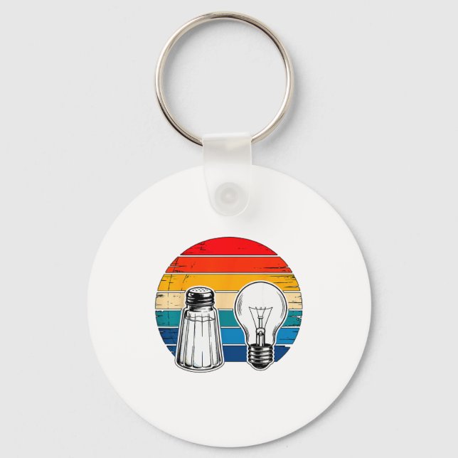 Salt And Light Retro Christian  Keychain (Front)